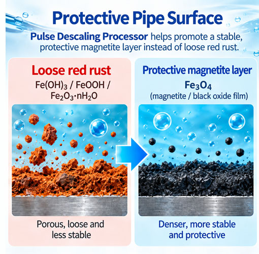Anti-Rust process - Aquahex Pulse Descaling Processor